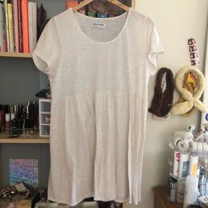 American Apparel Cream Babydoll Dress